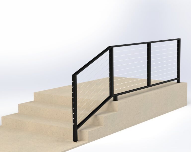 Computer rendering of railing.